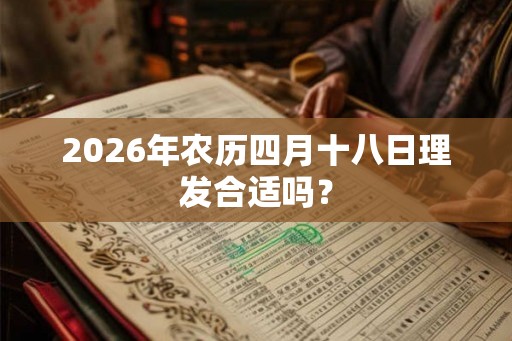 2026年农历四月十八日理发合适吗？
