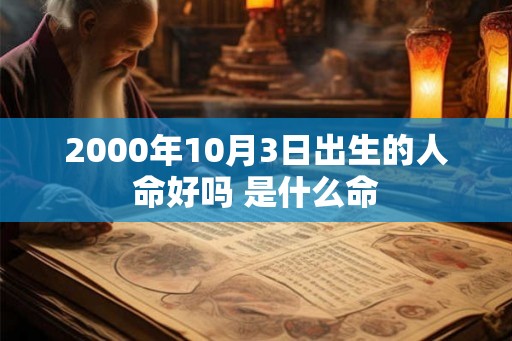 2000年10月3日出生的人命好吗 是什么命
