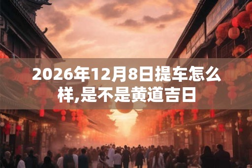 2026年12月8日提车怎么样,是不是黄道吉日