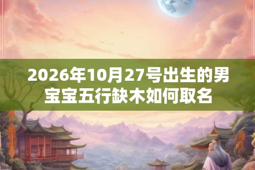2026年10月27号出生的男宝宝五行缺木如何取名 2026年10月27号出生的男宝宝五行缺木如何取名