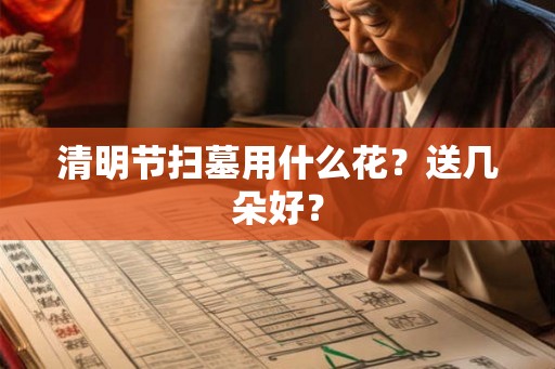 清明节扫墓用什么花？送几朵好？