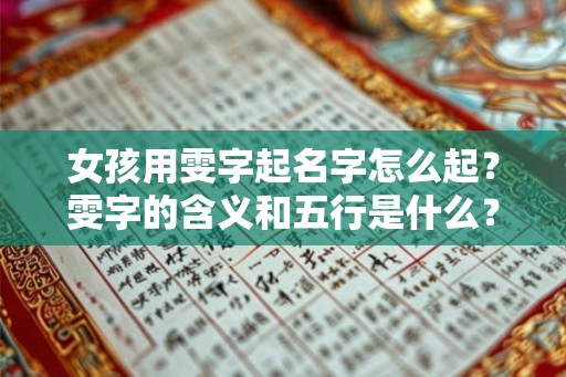 女孩用雯字起名字怎么起？雯字的含义和五行是什么？
