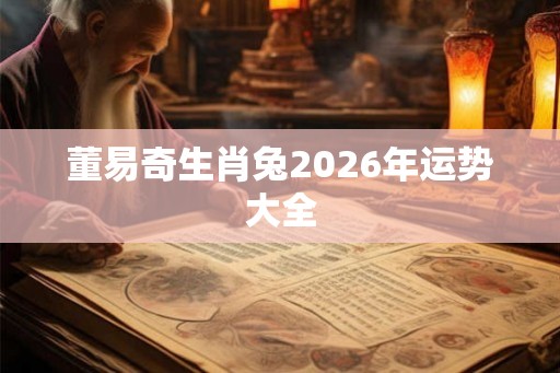董易奇生肖兔2026年运势大全