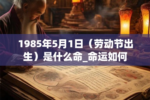 1985年5月1日（劳动节出生）是什么命_命运如何