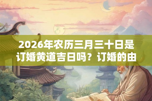 2026年农历三月三十日是订婚黄道吉日吗?订婚的由来是什么? 2026年农历三月三十日是订婚黄道吉日吗?订婚的由来是什么?