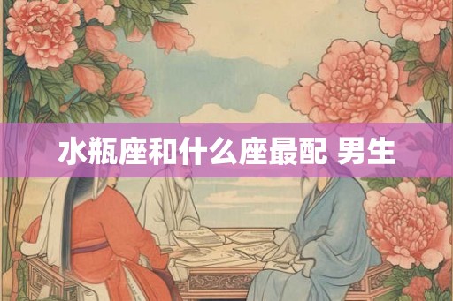 水瓶座和什么座最配 男生