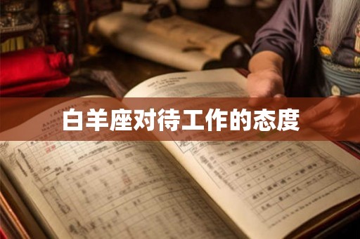 白羊座对待工作的态度