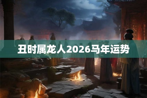丑时属龙人2026马年运势 丑时属龙人2026马年运势
