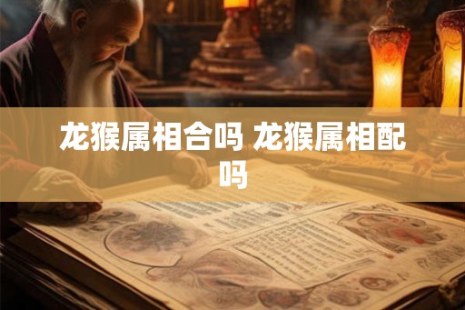 龙猴属相合吗 龙猴属相配吗
