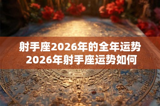 射手座2026年的全年运势 2026年射手座运势如何