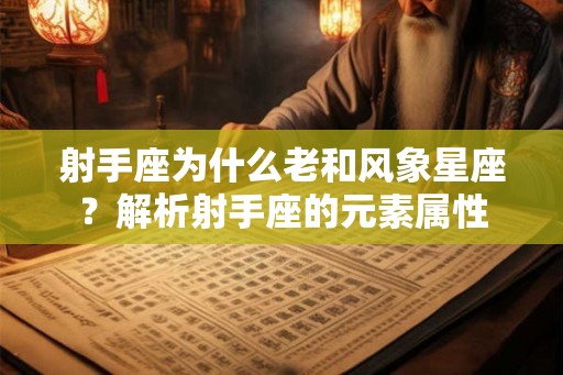 射手座为什么老和风象星座？解析射手座的元素属性