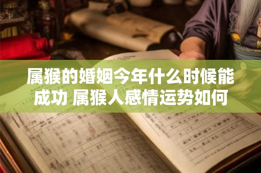 属猴的婚姻今年什么时候能成功 属猴人感情运势如何