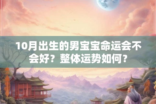 10月出生的男宝宝命运会不会好?整体运势如何? 10月出生的男宝宝命运会不会好?整体运势如何?