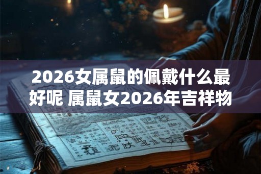 2026女属鼠的佩戴什么最好呢 属鼠女2026年吉祥物