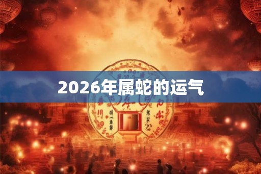 2026年属蛇的运气