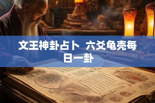 文王神卦占卜  六爻龟壳每日一卦