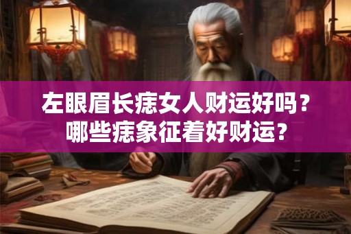 左眼眉长痣女人财运好吗?哪些痣象征着好财运? 左眼眉长痣女人财运好吗?哪些痣象征着好财运?
