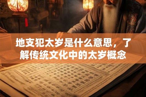 地支犯太岁是什么意思,了解传统文化中的太岁概念 地支犯太岁是什么意思,了解传统文化中的太岁概念
