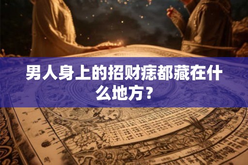 男人身上的招财痣都藏在什么地方？