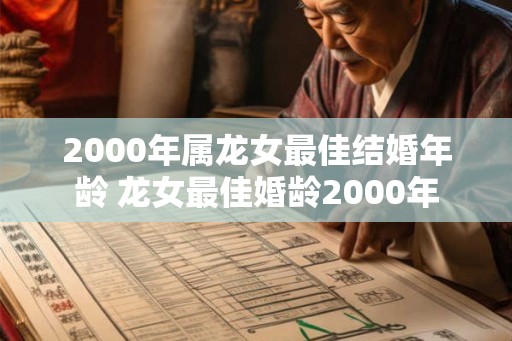 2000年属龙女最佳结婚年龄 龙女最佳婚龄2000年