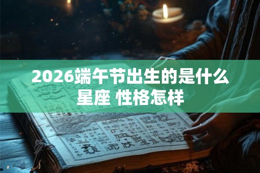 2026端午节出生的是什么星座 性格怎样