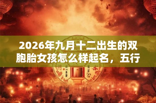 2026年九月十二出生的双胞胎女孩怎么样起名，五行属什么