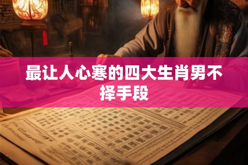 最让人心寒的四大生肖男不择手段 最让人心寒的四大生肖男不择手段