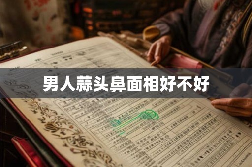 男人蒜头鼻面相好不好 男人蒜头鼻面相好不好
