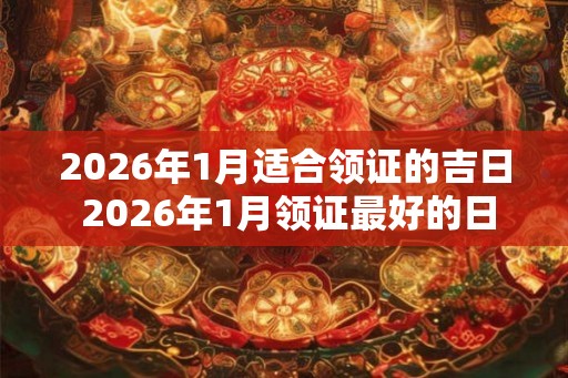 2026年1月适合领证的吉日 2026年1月领证最好的日子