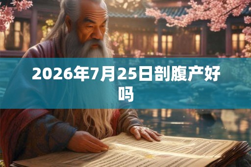 2026年7月25日剖腹产好吗