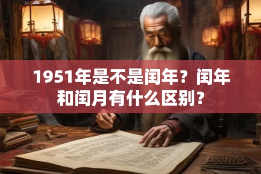 1951年是不是闰年？闰年和闰月有什么区别？