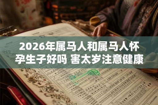 2026年属马人和属马人怀孕生子好吗 害太岁注意健康