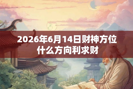 2026年6月14日财神方位 什么方向利求财