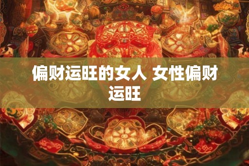 偏财运旺的女人 女性偏财运旺