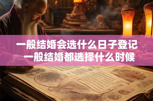 一般结婚会选什么日子登记  一般结婚都选择什么时候