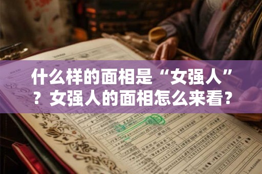什么样的面相是“女强人”？女强人的面相怎么来看？
