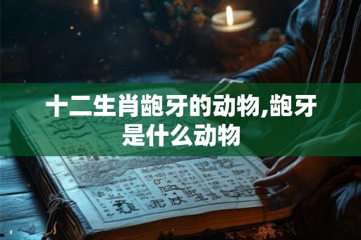 十二生肖龅牙的动物,龅牙是什么动物