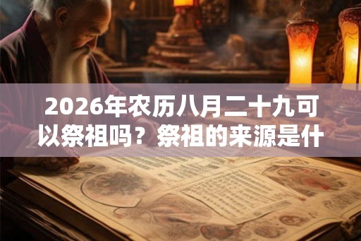 2026年农历八月二十九可以祭祖吗？祭祖的来源是什么？