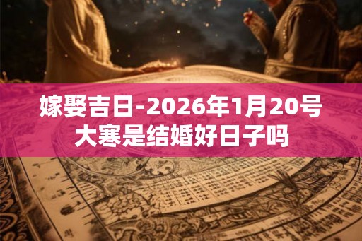 嫁娶吉日-2026年1月20号大寒是结婚好日子吗