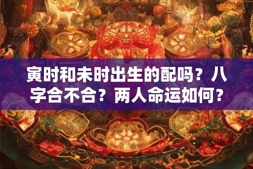 寅时和未时出生的配吗？八字合不合？两人命运如何？