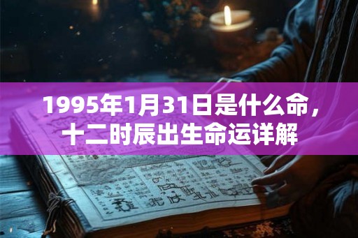 1995年1月31日是什么命，十二时辰出生命运详解