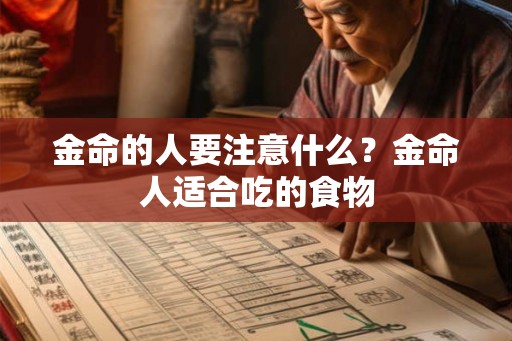 金命的人要注意什么？金命人适合吃的食物