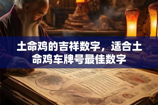 土命鸡的吉祥数字，适合土命鸡车牌号最佳数字