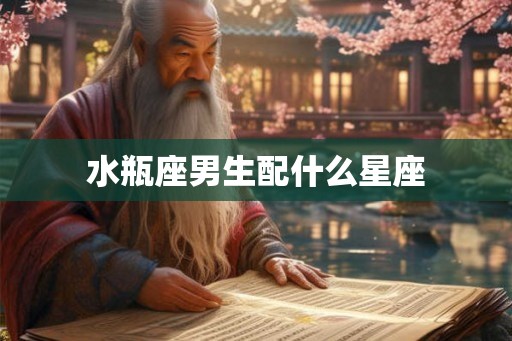 水瓶座男生配什么星座