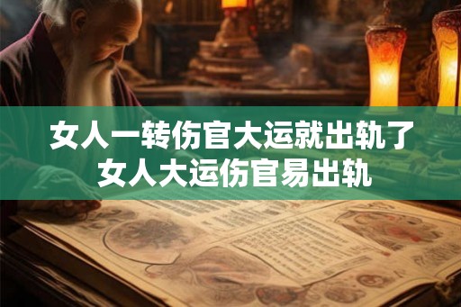 女人一转伤官大运就出轨了 女人大运伤官易出轨