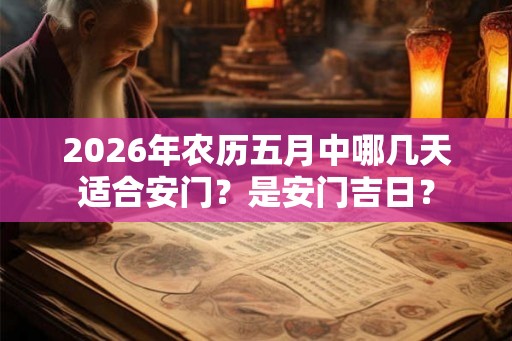 2026年农历五月中哪几天适合安门？是安门吉日？