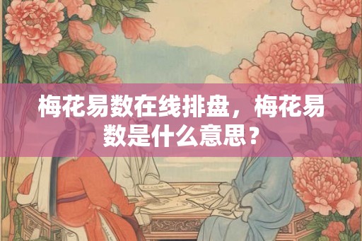 梅花易数在线排盘，梅花易数是什么意思？