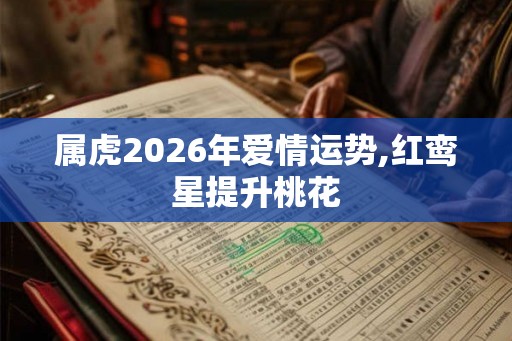 属虎2026年爱情运势,红鸾星提升桃花