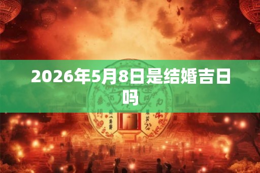 2026年5月8日是结婚吉日吗