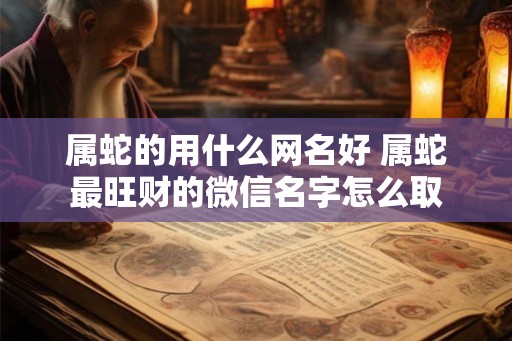 属蛇的用什么网名好 属蛇最旺财的微信名字怎么取